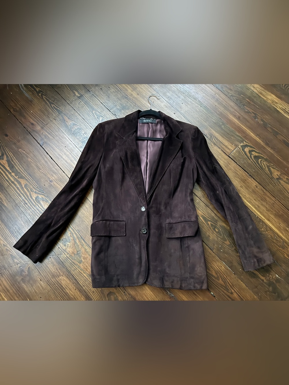 Gucci Dark Brown Suede Blazer Jacket